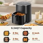 Sweetcrispy 6QT Square Air Fryer with Window