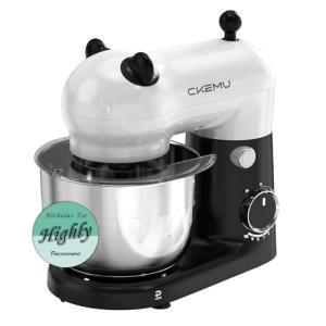 Compact CKEMU Stand Mixer with Stainless Steel Bowl