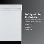 Kenmore High-Quality Hybrid Dishwasher, White