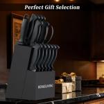 HENKELIVING 14-Piece Kitchen Knife Set with Block