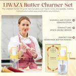 LIWAZA Glass Butter Churner Kit – Make Homemade Butter