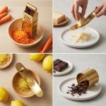 Gold Box Grater Set with Container and Accessories