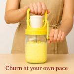 LIWAZA Glass Butter Churner Kit – Make Homemade Butter