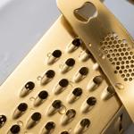Gold Box Grater Set with Container and Accessories