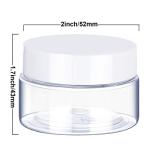 2 oz Clear Plastic Jars with Lids - 6 Pack