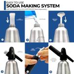 ICO Soda Siphon - Sparkling Water & Cocktail Maker
