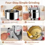 High-Speed Electric Grain Mill for Dry Ingredients