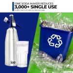 ICO Soda Siphon - Sparkling Water & Cocktail Maker