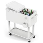 VINGLI Portable 80 Quart Rolling Ice Chest