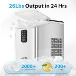 Countertop Ice Maker - 26lbs Daily, 8 Cubes in 6 Mins