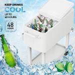 VINGLI Portable 80 Quart Rolling Ice Chest
