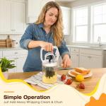 CAROD Manual Butter Churn Maker, 1.2L Glass Jar