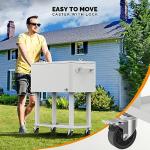 VINGLI Portable 80 Quart Rolling Ice Chest