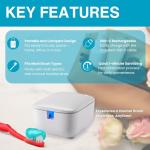 Portable UV Toothbrush Sanitizer with Holder