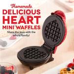 Dash Mini Waffle Maker - Heart-Shaped Breakfast Fun
