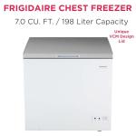 Frigidaire 7 Cu. Ft. Stainless Steel Deep Freezer