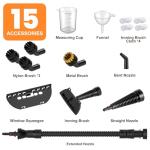 Portable Handheld Steam Cleaner with 15 Accessories