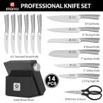 Imarku 14-Piece Knife Block Set with Sharpener