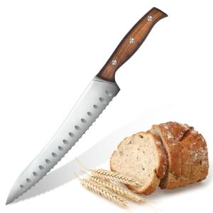 High Carbon German Steel Serrated Bread Knife