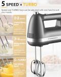Z-DESDEMONA Powerful Electric Hand Mixer in Grey