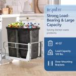 Dual Pull Out Trash Can for Under Cabinet