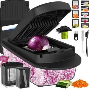 All-in-1 8-Blade Vegetable Chopper and Slicer