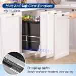 Dual Pull Out Trash Can for Under Cabinet