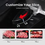TooGood Electric Meat Slicer with Adjustable Thickness