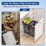 Dual Pull Out Trash Can for Under Cabinet