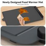 Electric Food Warming Mat with Adjustable Settings