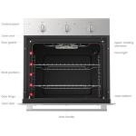 24 Inch Built-in Electric Wall Oven with 5 Functions