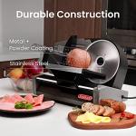 TooGood Electric Meat Slicer with Adjustable Thickness