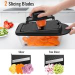 All-in-1 8-Blade Vegetable Chopper and Slicer