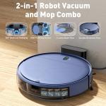 ZCWA Robot Vacuum and Mop Combo, Anti-Hair Tangle Design for Pet Hair,Self-Charging, Powerful Suction, APP/Remote/Voice Control, Ideal for Hard Floors, Carpets