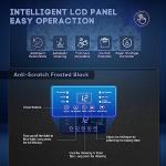 Compact Black Ice Maker with Storage Bin