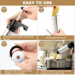 Churro Maker Machine,Stainless Steel Churro/Cookie Making Kit with 3 Discs,2 Cleaning Brush,2 Brushes,Piping Bag, Icing Piping Nozzles,for Home DIY Biscuit & Cake Decorating