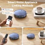 ZCWA Robot Vacuum and Mop Combo, Anti-Hair Tangle Design for Pet Hair,Self-Charging, Powerful Suction, APP/Remote/Voice Control, Ideal for Hard Floors, Carpets