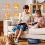 ZCWA Robot Vacuum and Mop Combo, Anti-Hair Tangle Design for Pet Hair,Self-Charging, Powerful Suction, APP/Remote/Voice Control, Ideal for Hard Floors, Carpets
