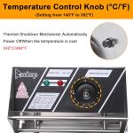 CooFel 10QT Electric Deep Fryer with Basket & Lid, 2500W Stainless Steel Countertop Frying Machine with Temperature Control, 10L Commercial & Home Use Fryer for French Fries, Chicken, Onion Rings