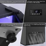 Compact Black Ice Maker with Storage Bin