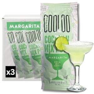 Cooloo Cocktail Mixers for Alcoholic Drinks – Alcohol Mixer Set for Mocktails and Cocktail Gifts Concentrate Pods – Liquid Drink Mix Pods (Margarita - 3 Pack)