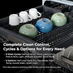 Kenmore 24" Built-In Dishwasher - UltraWash Plus, SmartWash, Accela Wash, Sani Rinse, TurboDry, and Removable Third Rack - 15 Place Settings - 49 DBA - ENERGY STAR Certified - Stainless Steel