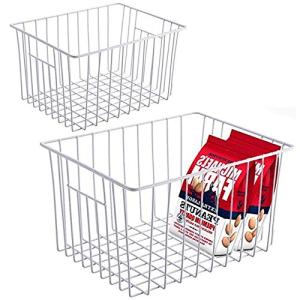 Slideep Wire Storage Baskets for Fridge or Pantry