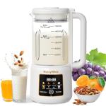 NuttyWhiz 8-in-1 Nut Milk Maker, 50oz & 12 Blades - No Soak, Self-Clean, Delay Start & Keep Warm, for Almond/Soy/Oat Milk, Smoothies, Shakes - Plant-Based Dairy Free for Family & Party