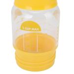 ZAWELIYO Butter Maker Cup, Manual Churner Bottle for Homemade Fresh Butter, Plastic Multifunctional Cream Separator with Built in Strainer for Cooking Baking