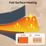 Food Warming Mat- Foldable Warming Mat for Food with Adjustable Temperature Control Time Moders Locking Function Electric Warming Tray for Parties,Home,Travel,Buffet Dark Blue