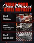 Grill Brush with Scraper - BBQ Grill Brush for Outdoor Grill, Extra Strong Grill Cleaner Accessories for Grill Smoker Gas Charcoal Grill Cleaning-Gifts for Grill Wizard Dad Men