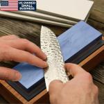 Sharp Pebble Premium Whetstone Knife Sharpening System – 1000/6000 Grit Whetstone Knife Sharpener Kit with Angle Guide & Non-Slip Bamboo Base – Guided Beginner Instructions