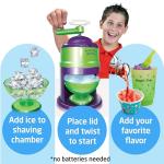 Small World Toys Snow Cone Machine for Kids, Super Slush Shaved Ice Machine, Kid-Friendly Snow Cone Maker with Color-Changing Cups and Spoons, Bowl & Paper Cones, Slushy Maker Frozen Treats