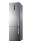 Summit 24" Refrigerator-Freezer, 11.7 cu.ft Capacity, Bottom Freezer, Counter Depth Refrigerator, Stainless Steel - FFBF181ES2LHD (Left Handed Door Swing)
